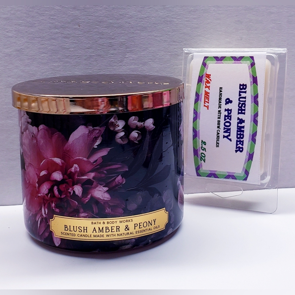 BLUSH AMBER & PEONY -Bath & Body Works Candle Wax Melts- $8 per pack - Picture 6 of 8